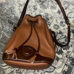 Dooney and Burke all weather leather Brown Leather Bag